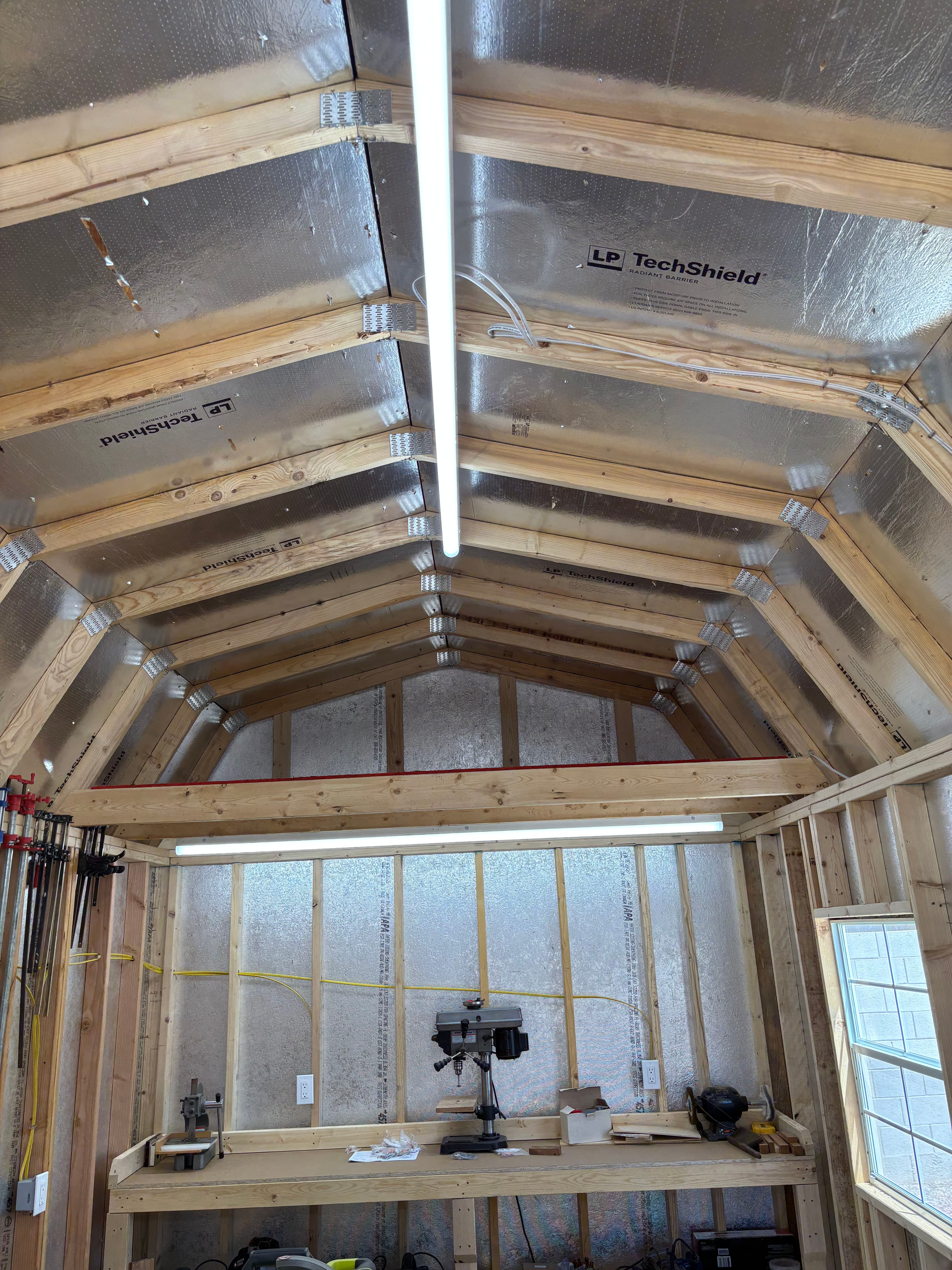 Project Backyard Workshop Shed Wired with Sub Panel and 20-Amp Circuits image