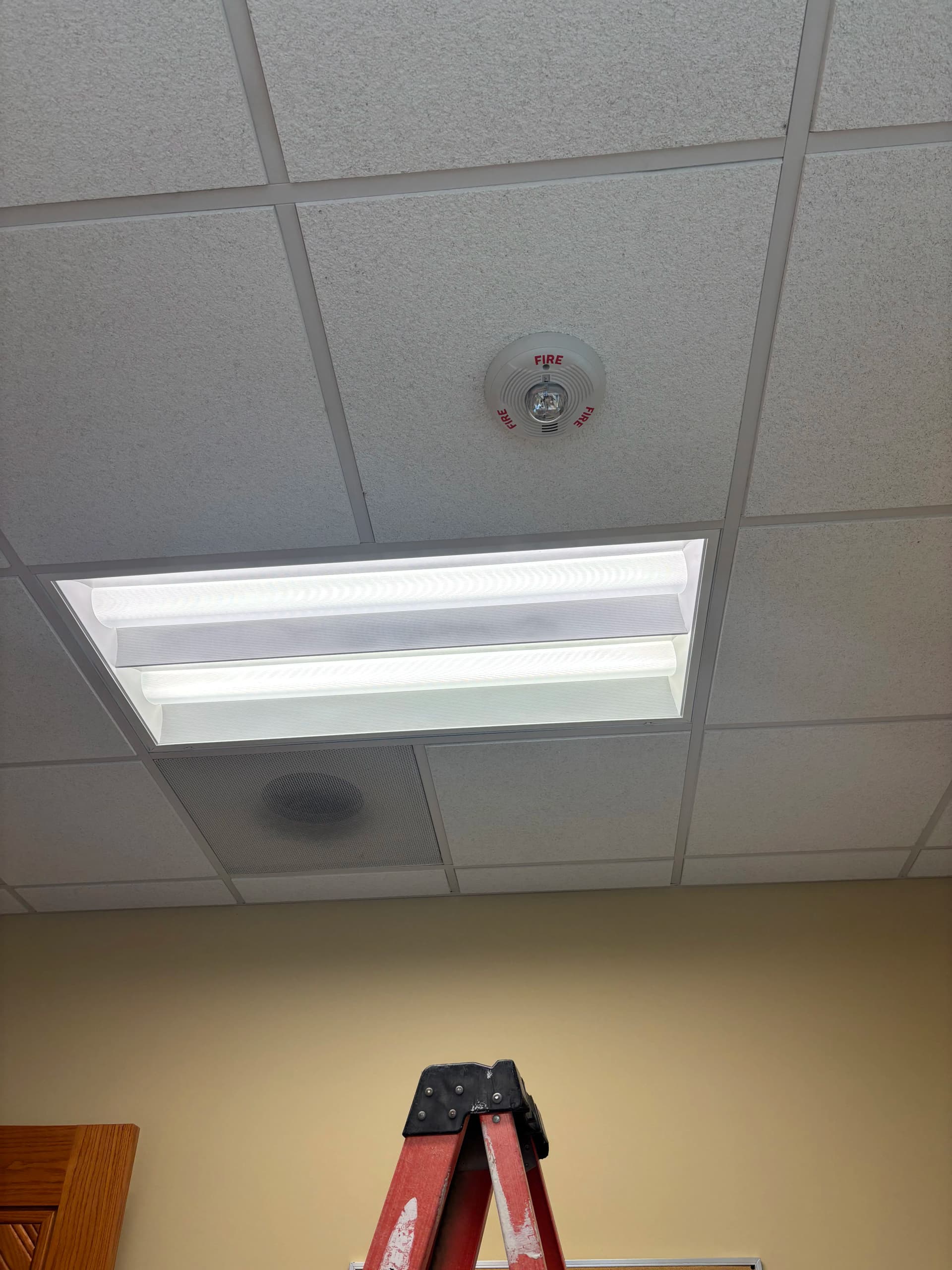 Commercial Lighting Repair at a Local Bank image