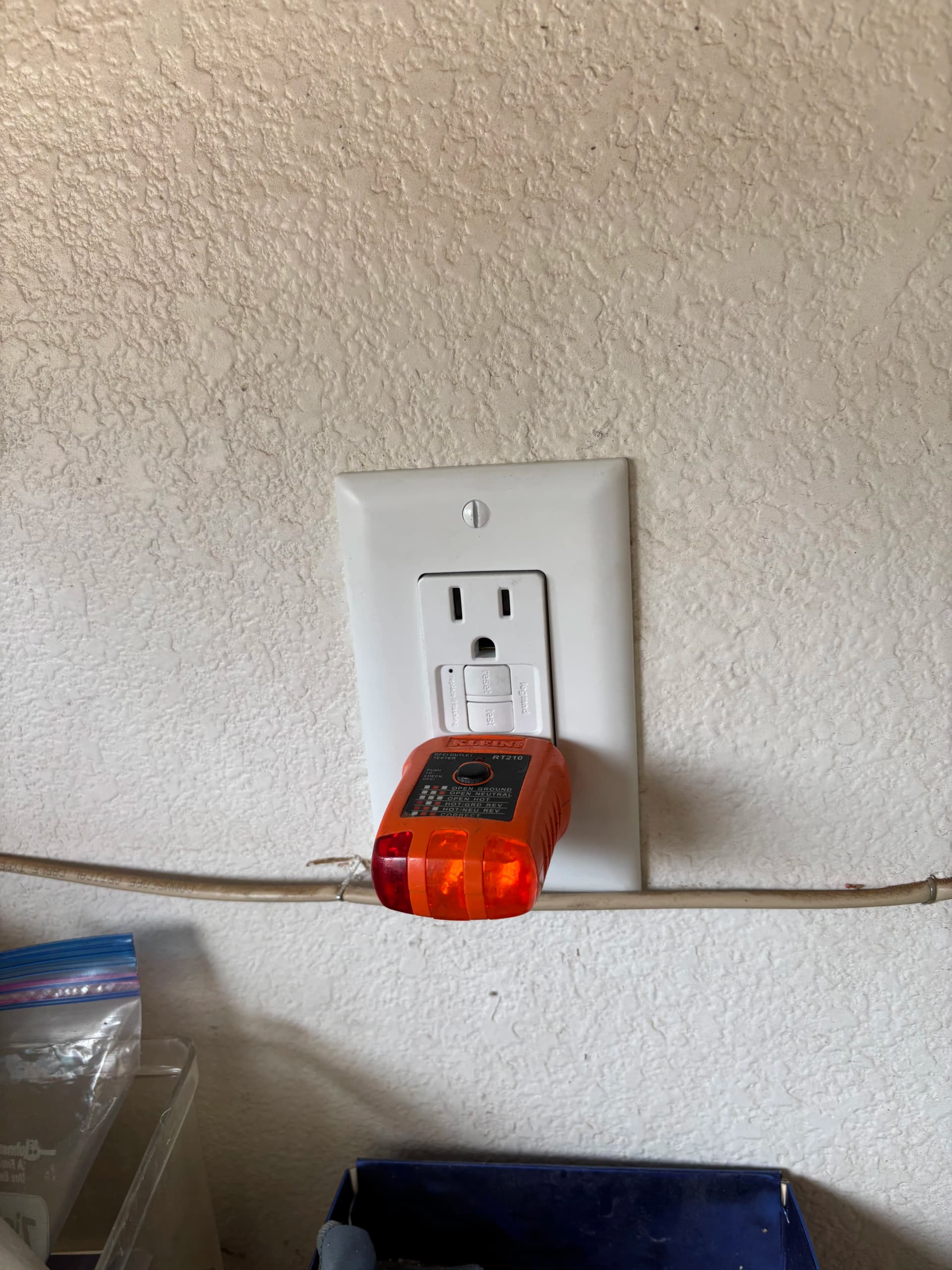 Gallery photos for Tripping Garage GFCI Traced Back to a Moisture-Damaged Outdoor Outlet: Image #3