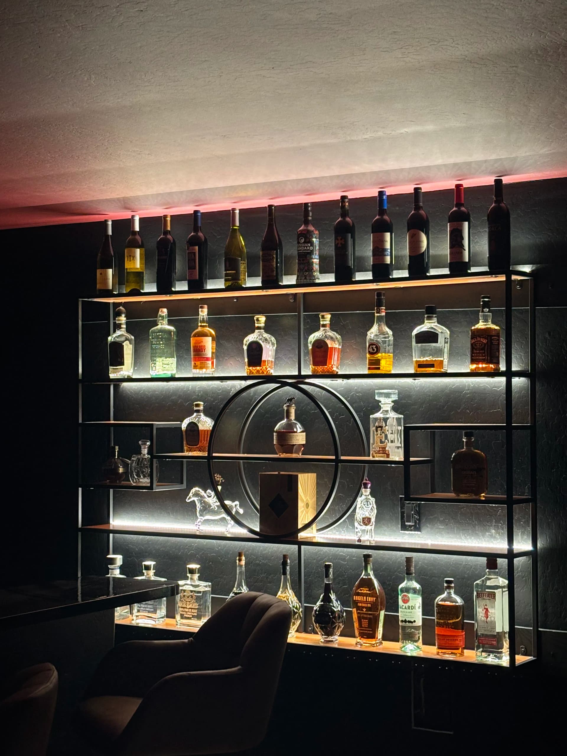Gallery photos for Track and LED Strip Lighting Upgrade for a Home Bar: Image #1