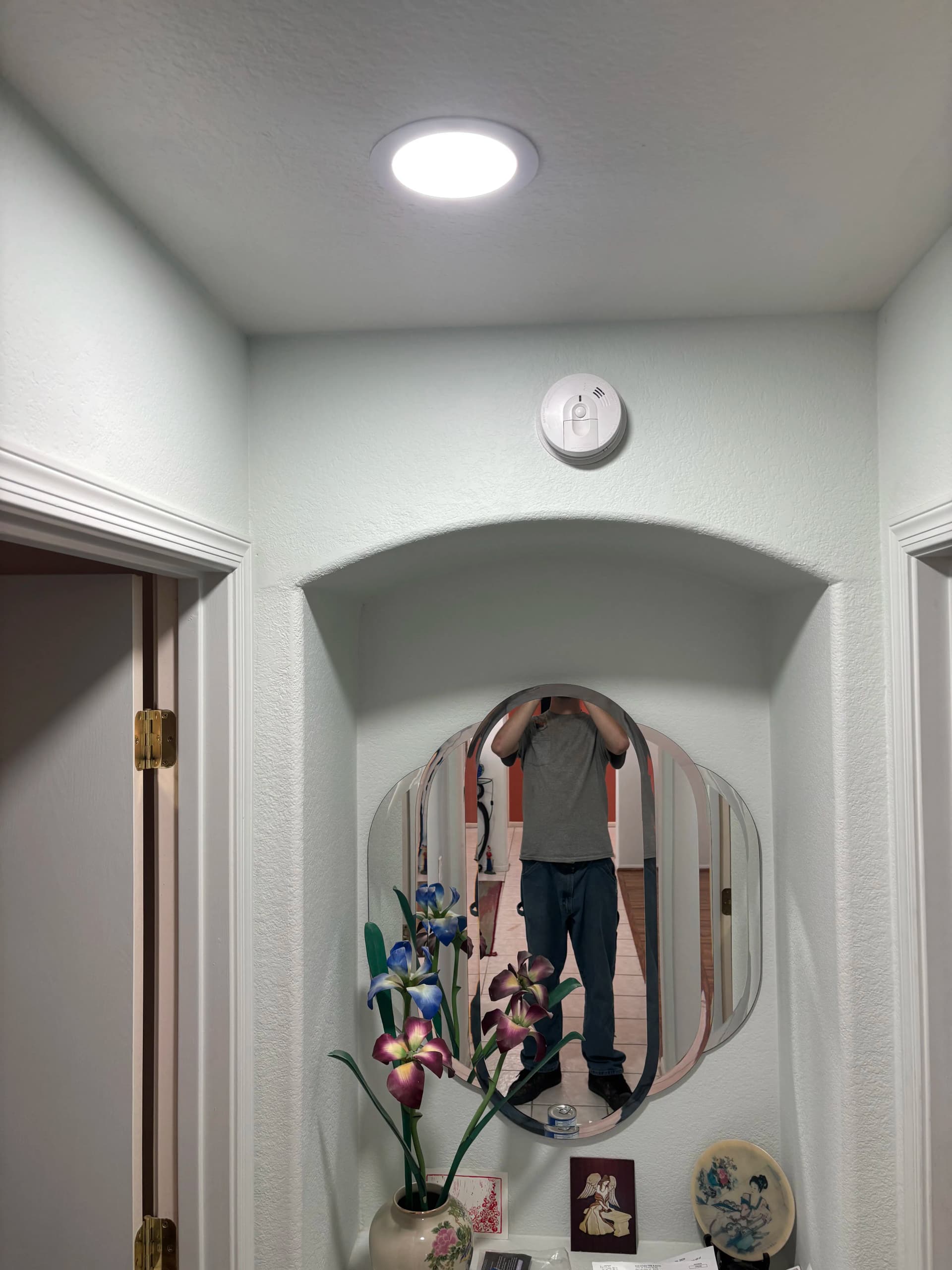 Gallery photos for 14 LED Recessed Lights, Dimmer Switch, and Ring Doorbell Install: Image #4