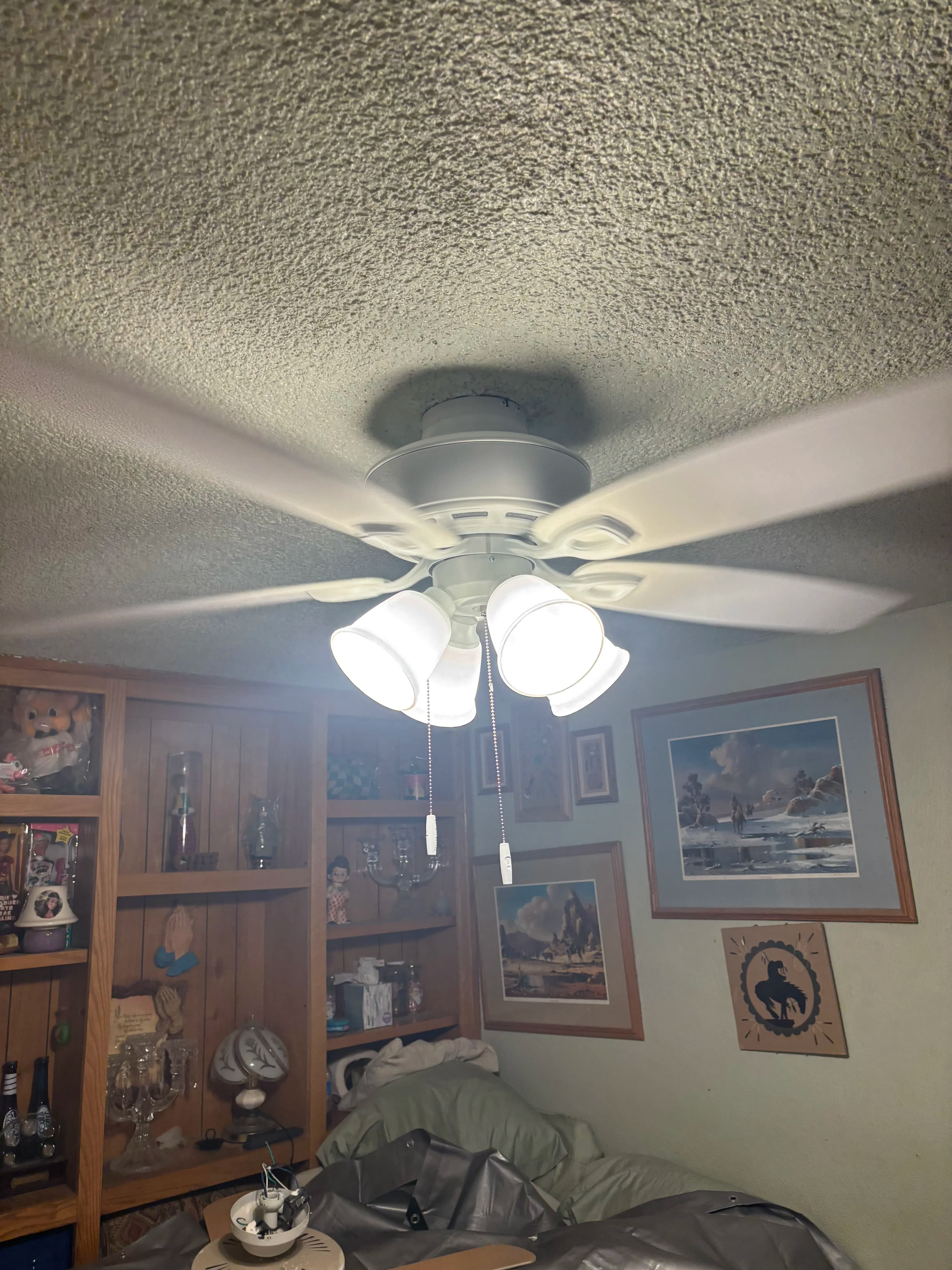 Project Two Ceiling Fans Installed and Running Right image