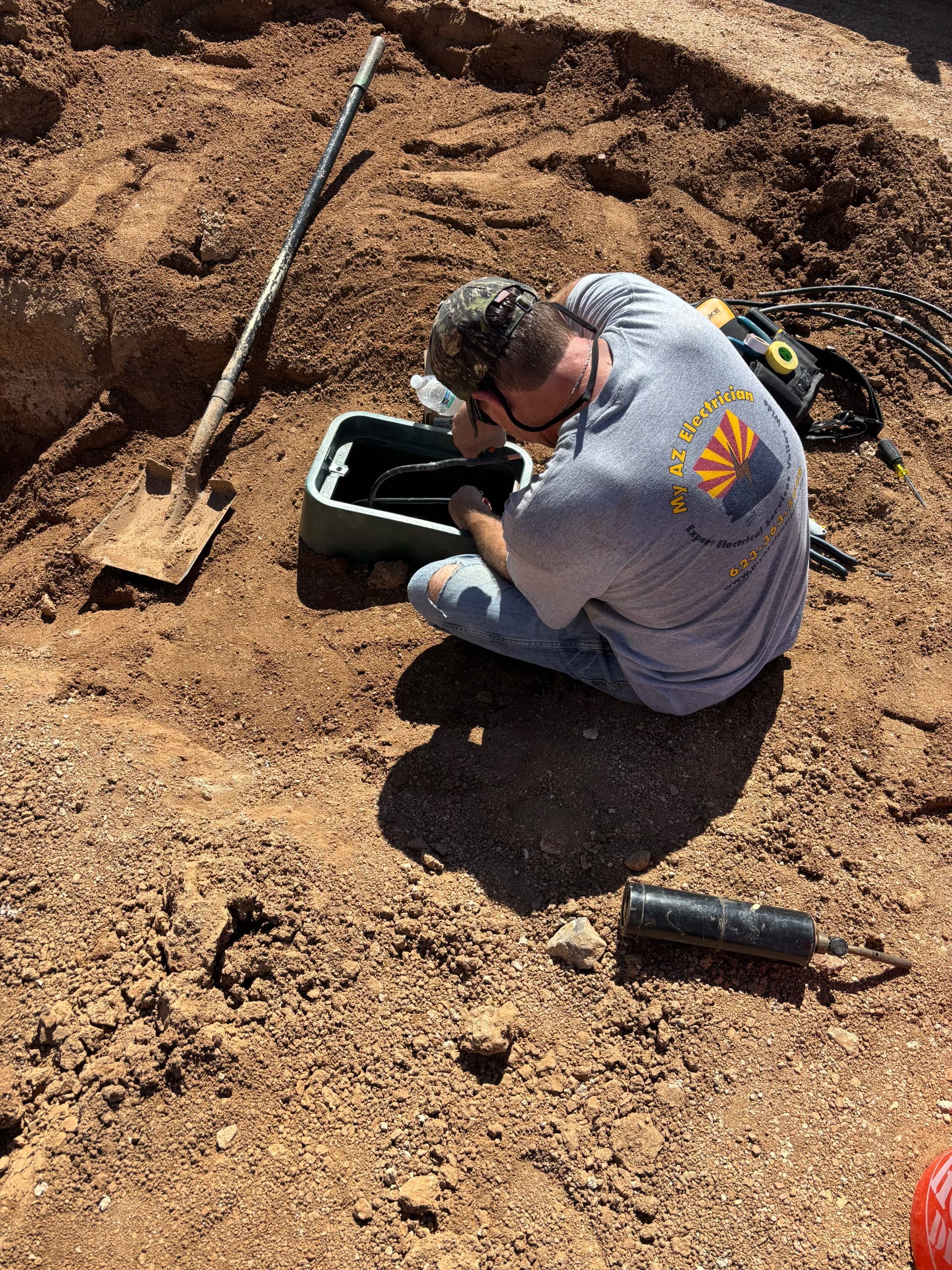Gallery photos for Underground Conduit Repair and Electrical Panel Work Done Right: Image #1