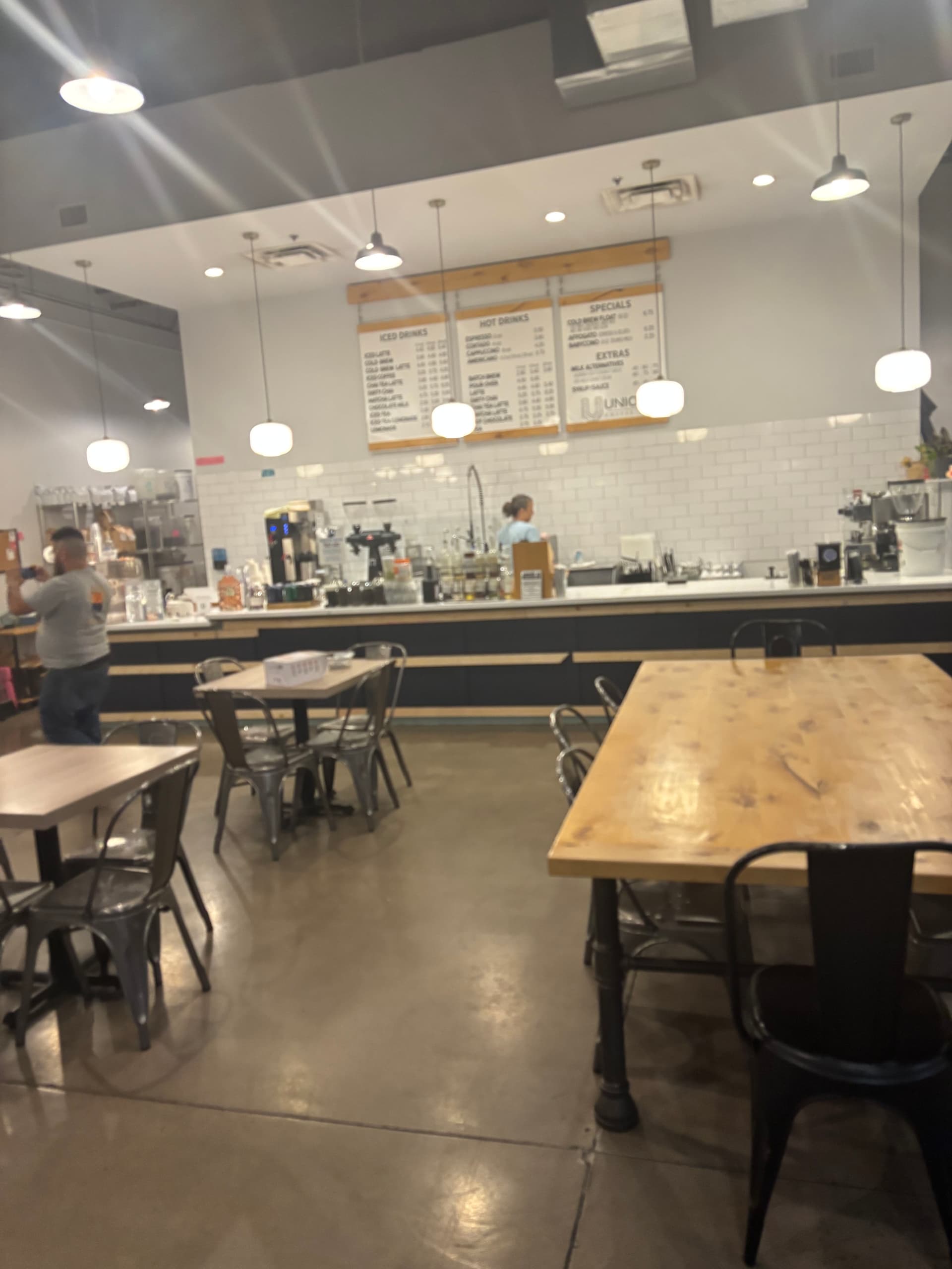 Gallery photos for 8 Fixtures and Under-Cabinet Strip Lighting Installed at a Local Coffee Shop: Image #3