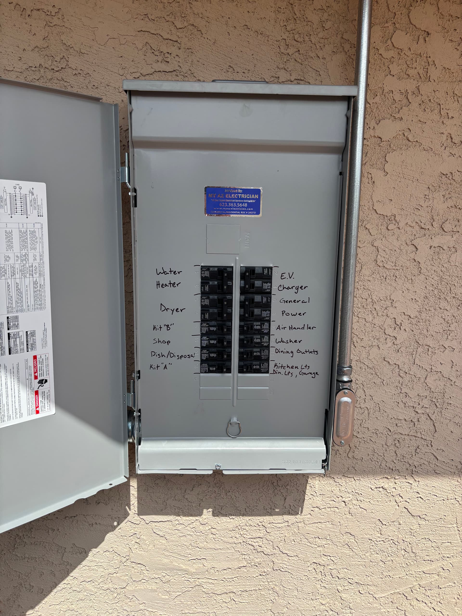 Gallery photos for Sub Panel Install and Dedicated EV Charger Circuit Done Right: Image #1
