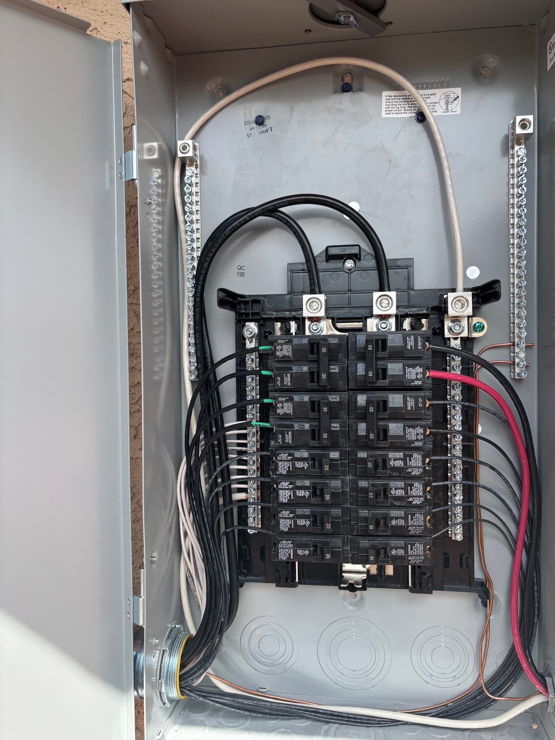 Gallery photos for Sub Panel Install and Dedicated EV Charger Circuit Done Right: Image #2