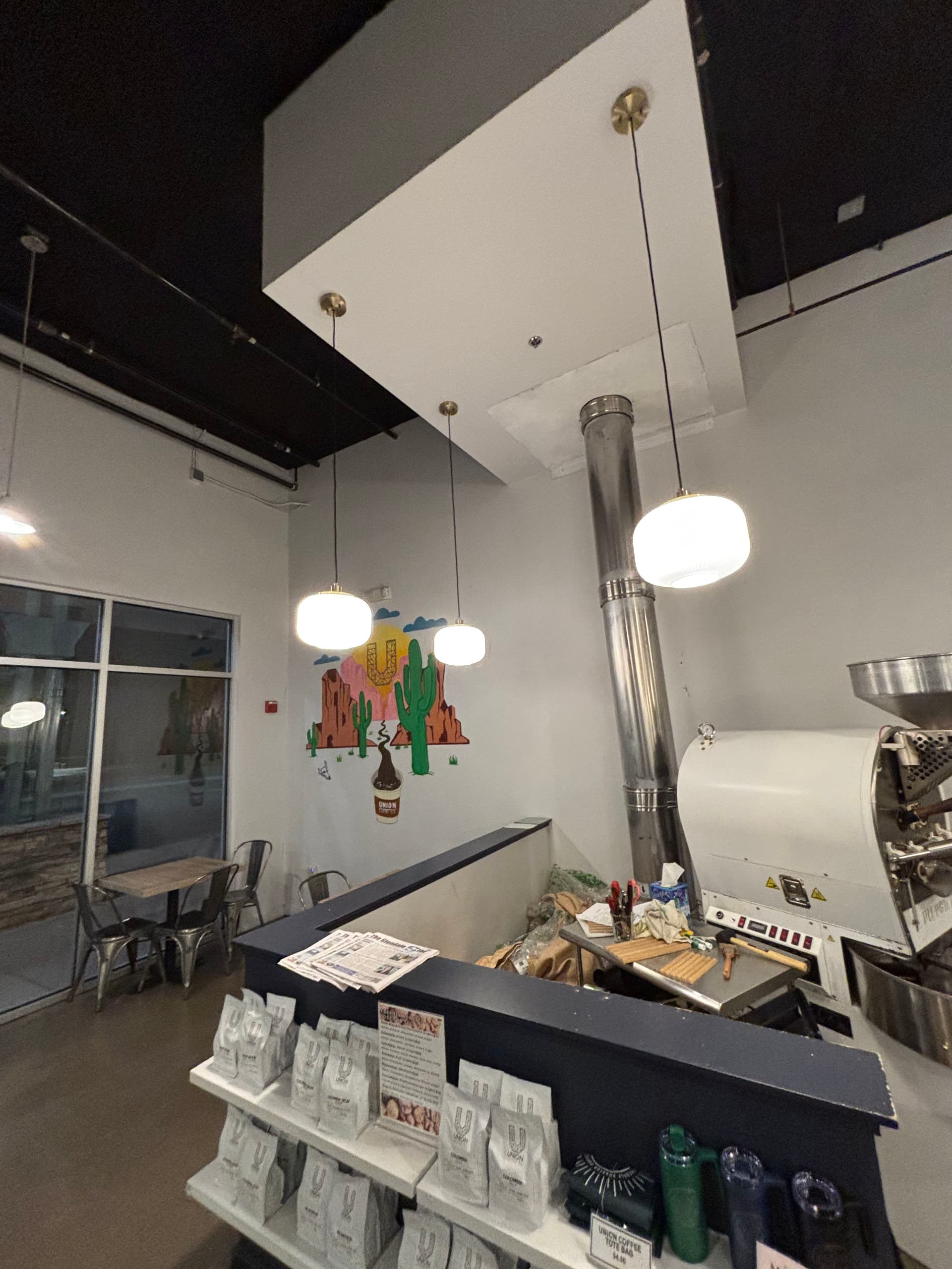 Gallery photos for 8 Fixtures and Under-Cabinet Strip Lighting Installed at a Local Coffee Shop: Image #2